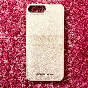 Michael Kors Saffiano Leather iPhone 7/8 Plus Case